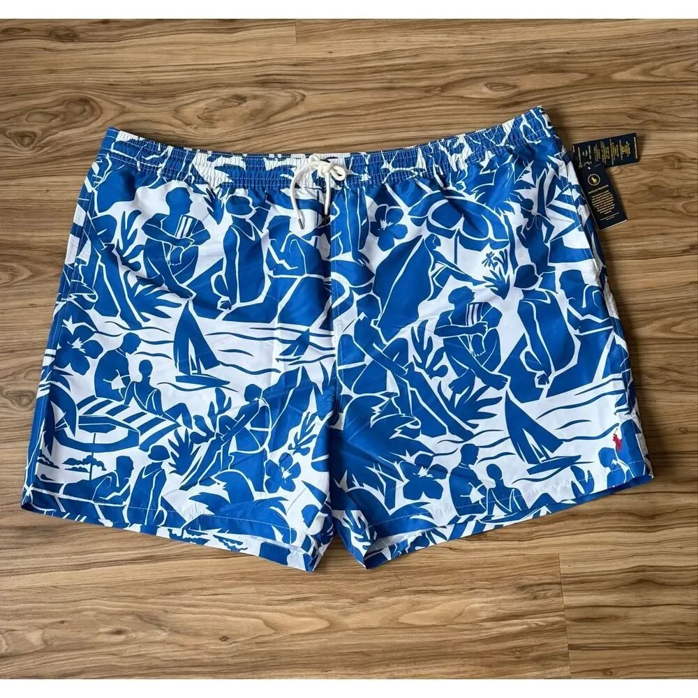 Polo Ralph Lauren Men's 5XL Big Traveler Classic Swim Trunks Size 5XB